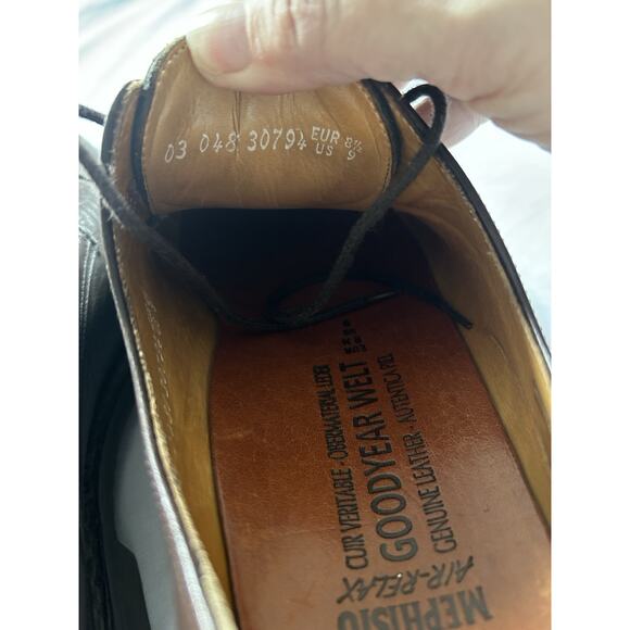 Mephisto Melchior Leather Cap Toe Lace Dress Shoes Mens Size 9 Brown Preppy main image 11